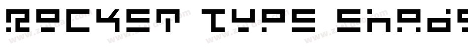 Rocket Type Shadow Italic字体转换